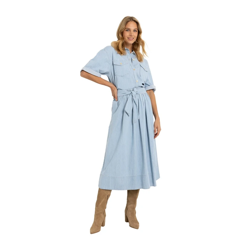 Dames Rok CS25-23506 Claudia by Claudia Strater MID BLUE DENIM