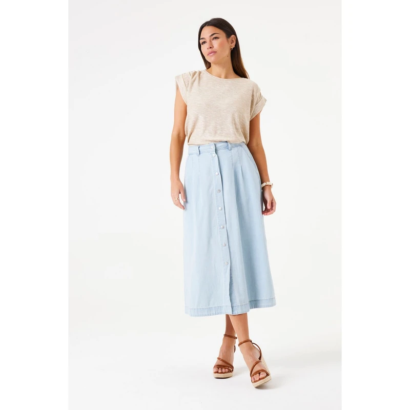 Dames Rok E50321 Garcia BLEACHED BLUE DENIM
