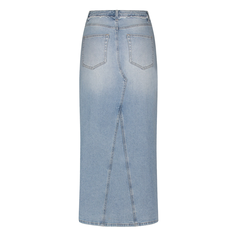 Dames Rok KAE SKIRT Circle of Trust MID BLUE DENIM