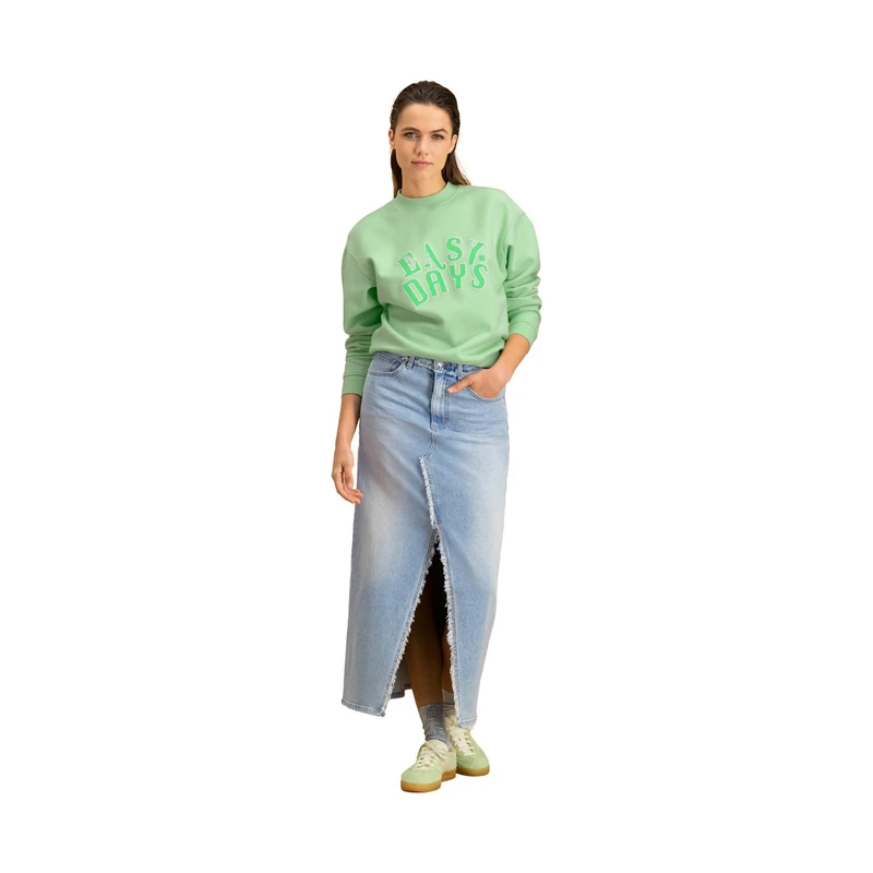Dames Rok KAE SKIRT Circle of Trust MID BLUE DENIM