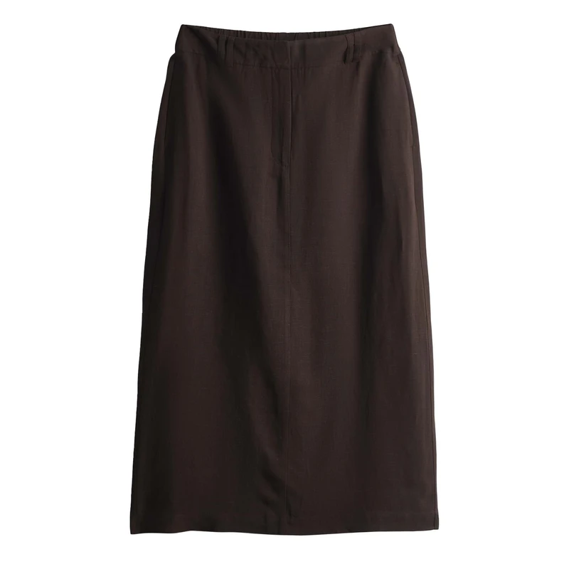 Dames Rok Olini detail Someday DONKER BRUIN