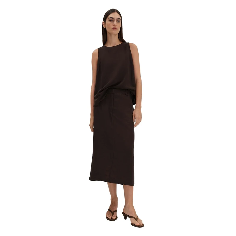 Dames Rok Olini detail Someday DONKER BRUIN