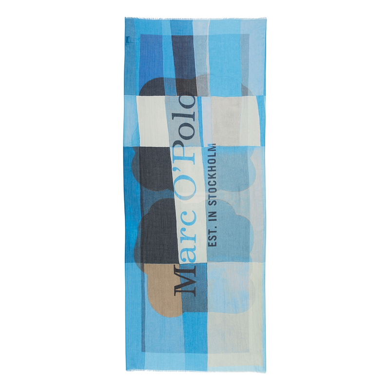 Dames Shawl 502819502041 Marc O'Polo BLAUW DESSIN