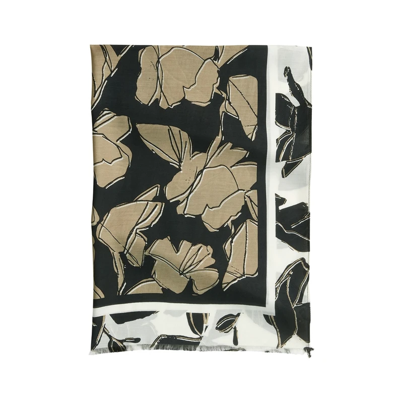 Dames Shawl 503802502157 Marc O'Polo ZWART DESSIN
