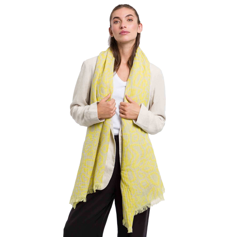 Dames Shawl 646026 Fraas GEEL
