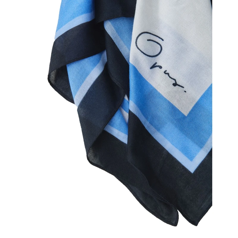 Dames Shawl Argetic scarf Opus BLEU