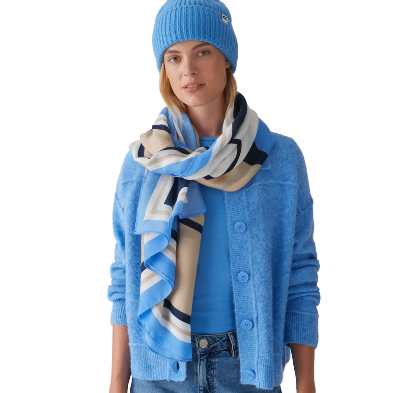 Dames Shawl Atypo scarf Opus BLEU