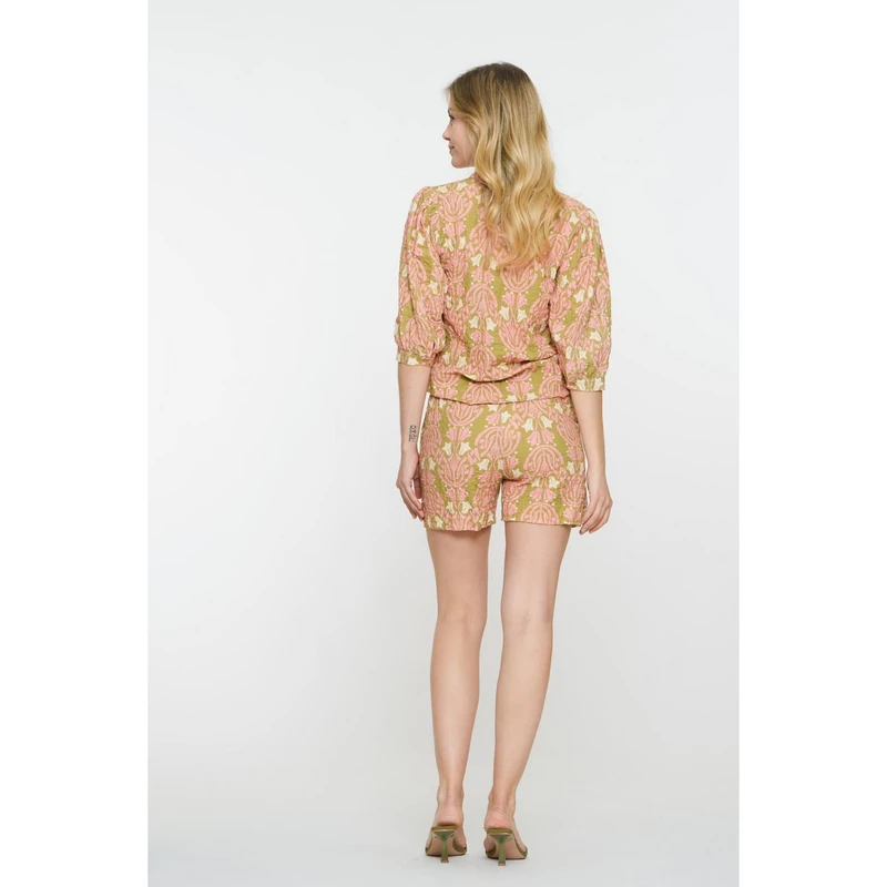 Dames Short 51210-20 Geisha GROEN DESSIN