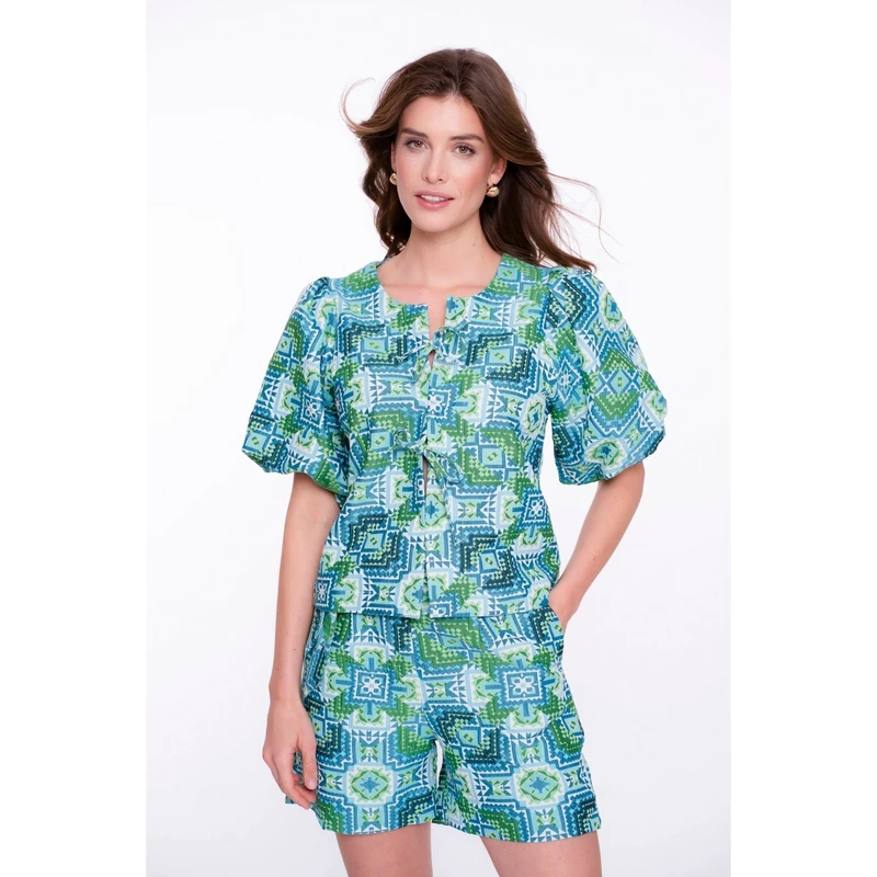 Dames Short 51404-20 Geisha BLEU