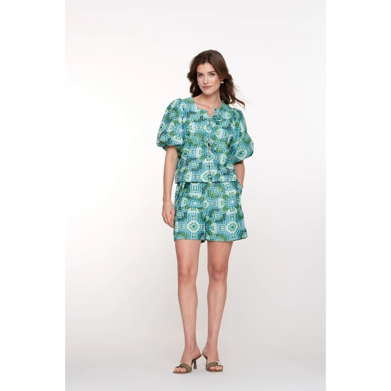 Dames Short 51404-20 Geisha BLEU