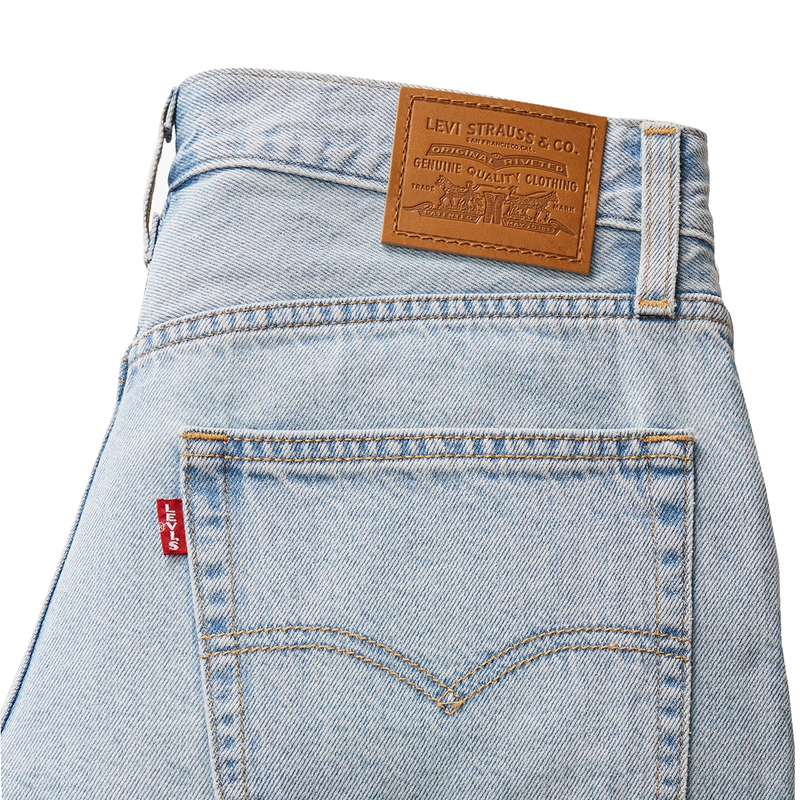 Dames Short BAGGY DAD JORT Levi's BLEACHED BLUE DENIM