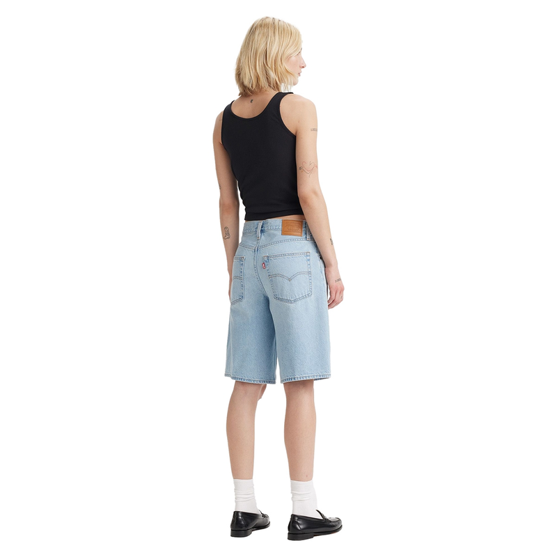 Dames Short BAGGY DAD JORT Levi's BLEACHED BLUE DENIM