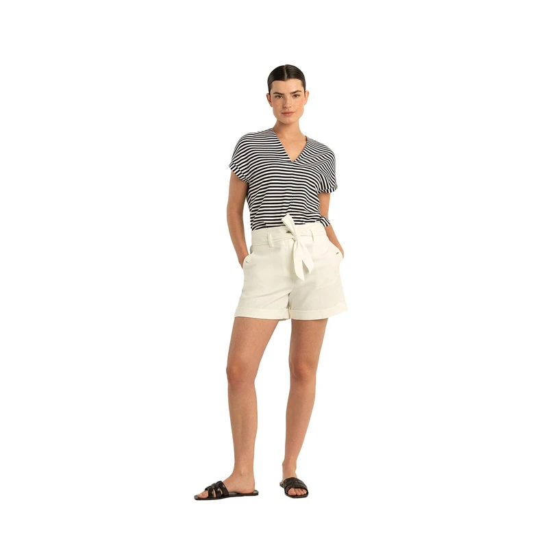 Dames Short EX24-21036 Expresso OFF-WHITE