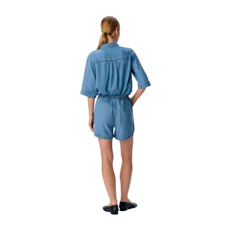 Dames Short OBJFRAME Object MIDDEN BLAUW
