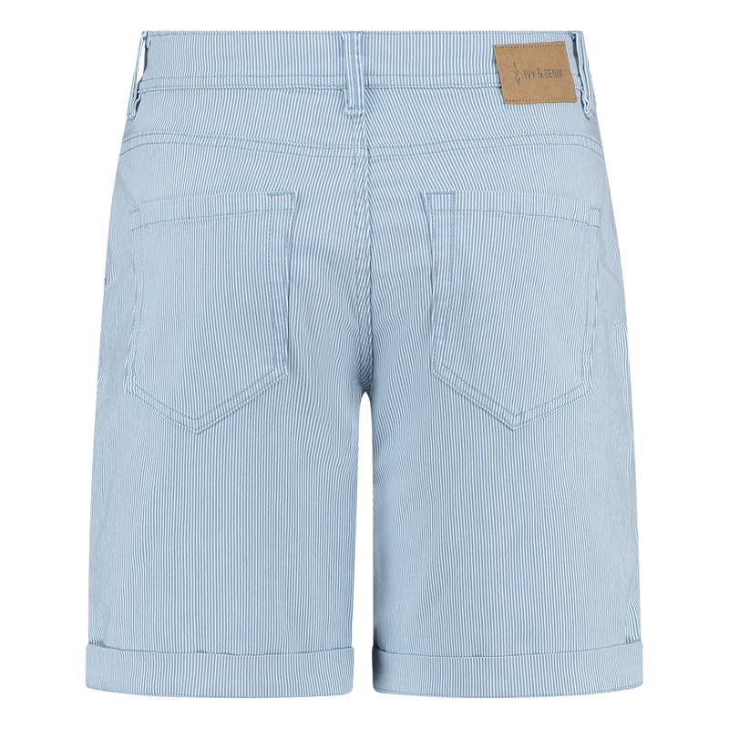 Dames Short SVU4420Bibetteshort Ivy & You BLEACHED BLUE DENIM