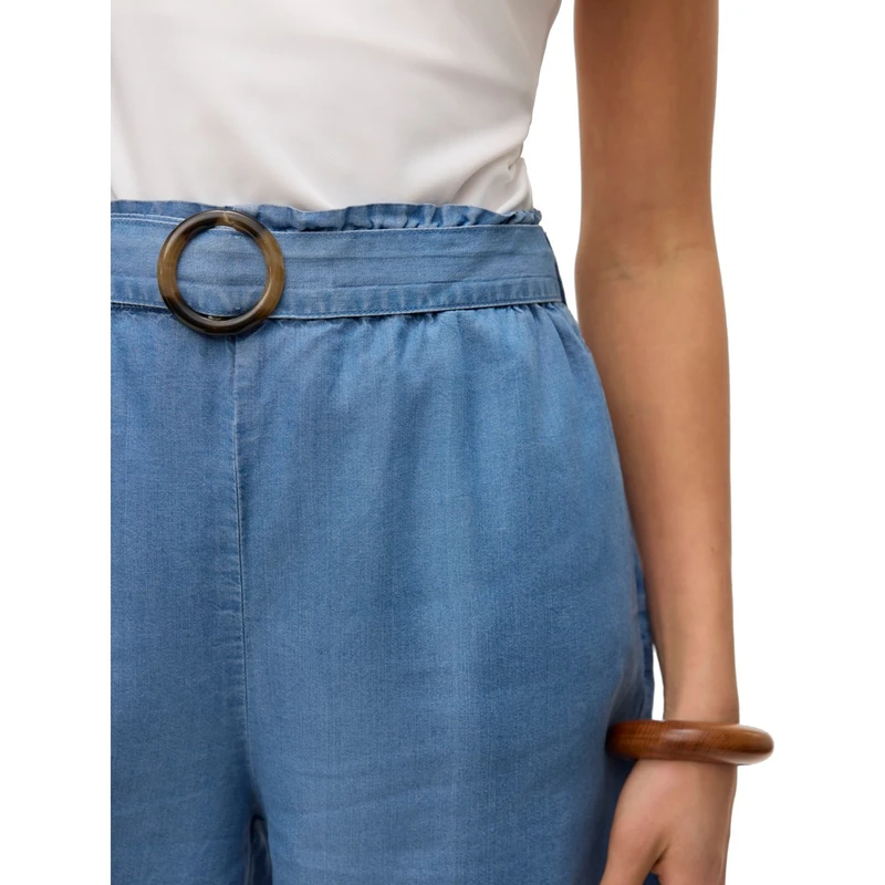 Dames Short VMFLEUR Vero Moda MID BLUE DENIM
