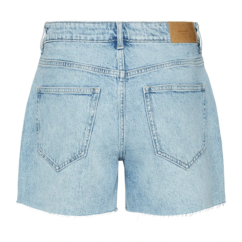 Dames Short VMTESS Vero Moda BLEACHED BLUE DENIM