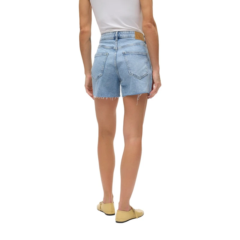 Dames Short VMTESS Vero Moda BLEACHED BLUE DENIM