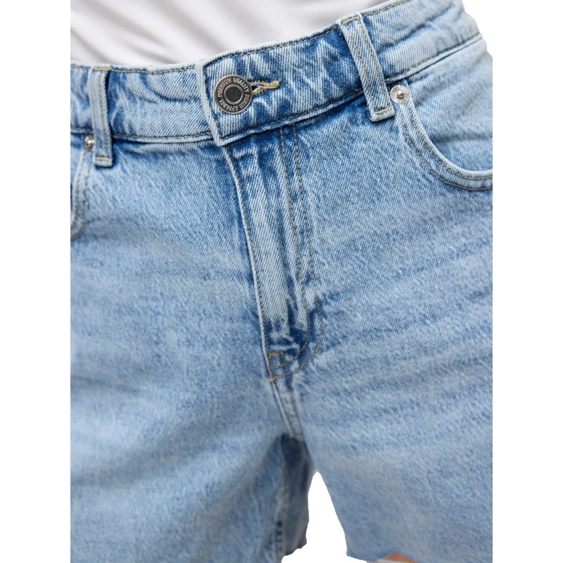 Dames Short VMTESS Vero Moda BLEACHED BLUE DENIM