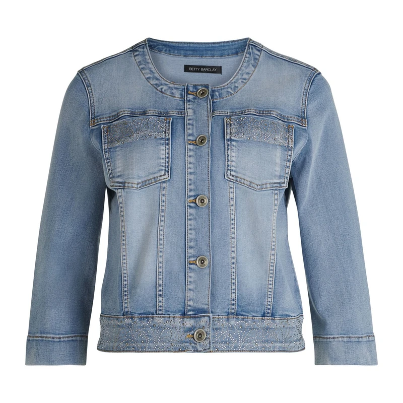 Dames Spijkerjack 45231053 Betty Barclay BLEACHED BLUE DENIM
