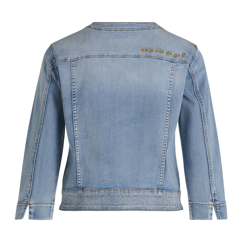 Dames Spijkerjack 45231053 Betty Barclay BLEACHED BLUE DENIM