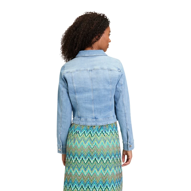 Dames Spijkerjack 45442523 Betty Barclay BLEACHED BLUE DENIM