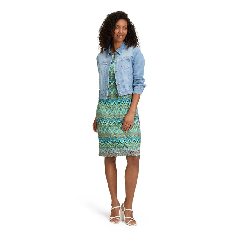 Dames Spijkerjack 45442523 Betty Barclay BLEACHED BLUE DENIM