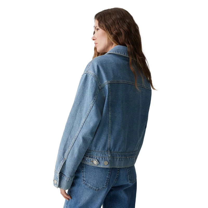 Dames Spijkerjas Hemely Opus LIGHT BLUE DENIM