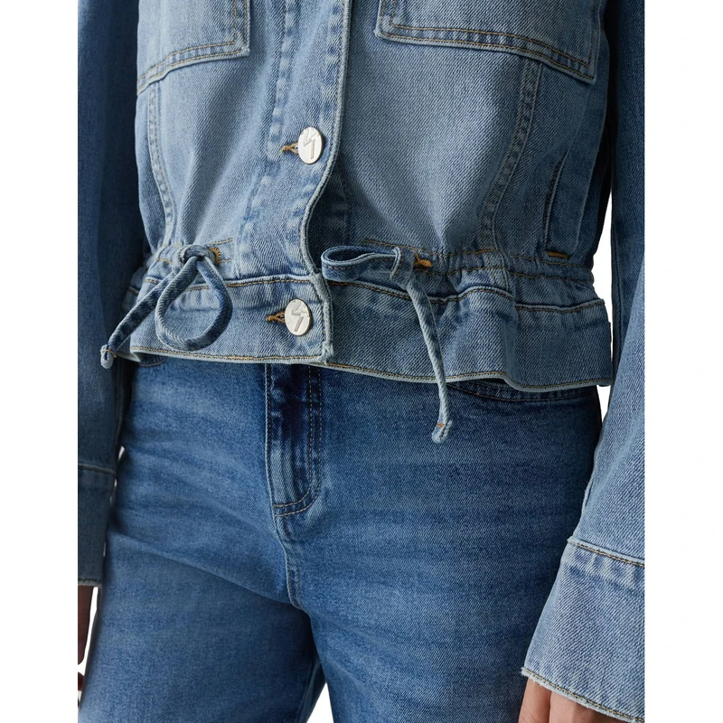 Dames Spijkerjas Hemely Opus LIGHT BLUE DENIM
