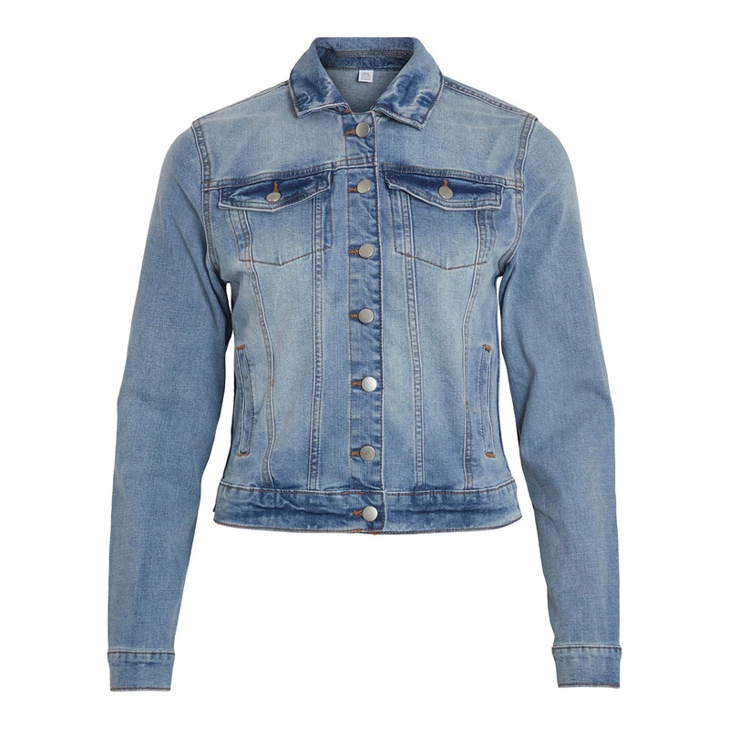 Dames Spijkerjas VISHOW Vila MIDDEN BLAUW