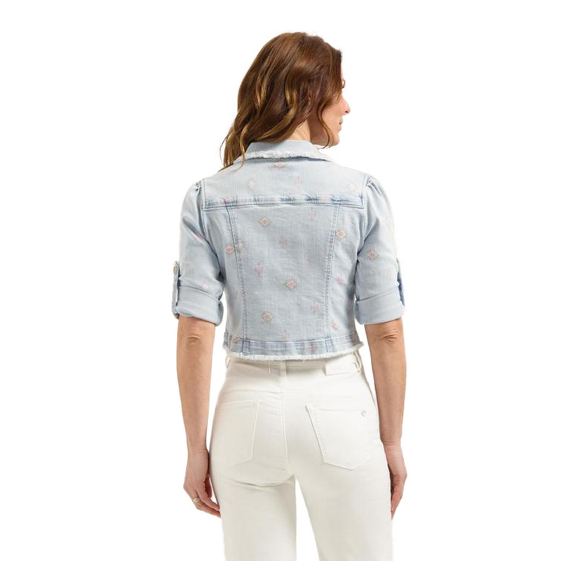 Dames Spijkerjas Zaza Aztec FLOREZ LIGHT BLUE DENIM