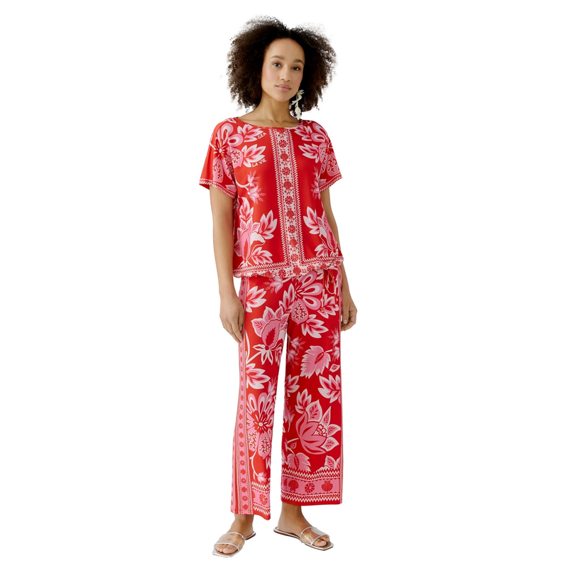 Dames T-shirt 0093639 Oui ROOD DESSIN