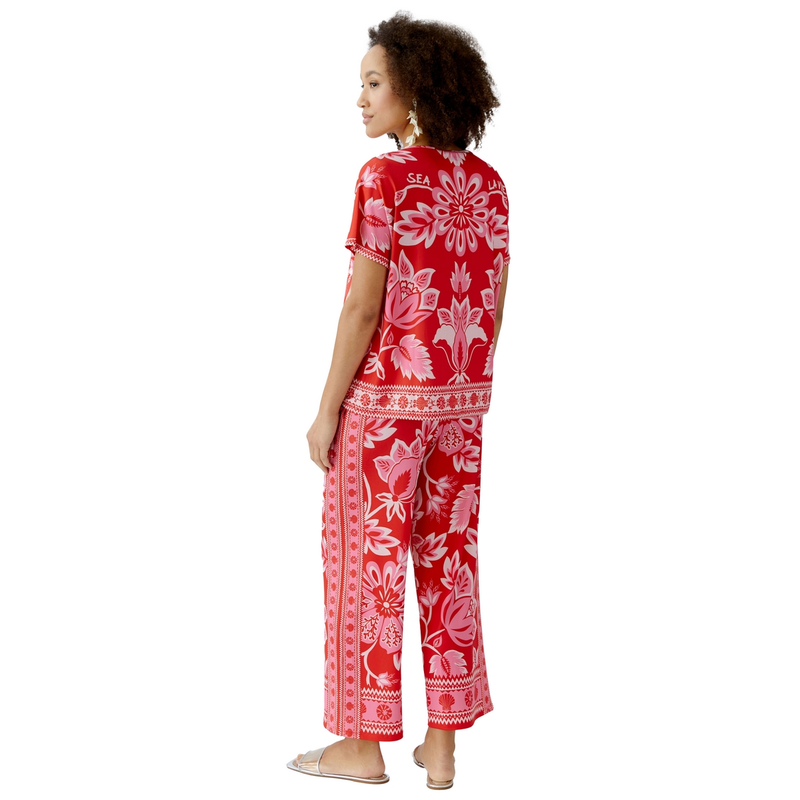 Dames T-shirt 0093639 Oui ROOD DESSIN