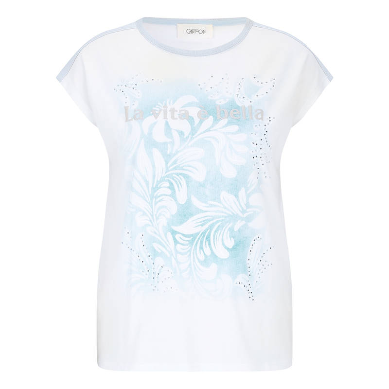 Dames T-shirt 20107213 Cartoon BLEU