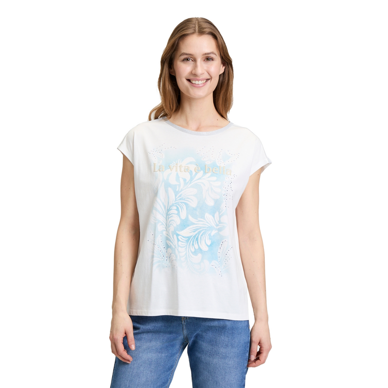 Dames T-shirt 20107213 Cartoon BLEU