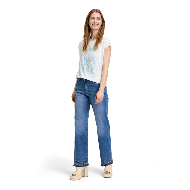 Dames T-shirt 20107213 Cartoon BLEU