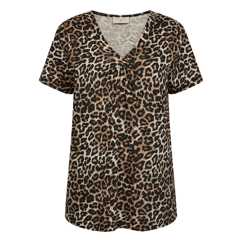 Dames T-shirt 205921 Freequent MIDDEN BRUIN