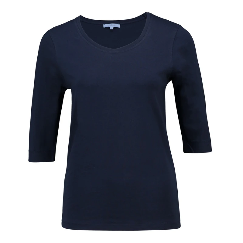 Dames T-shirt 22057basistop1/2mw Les Copines NAVY