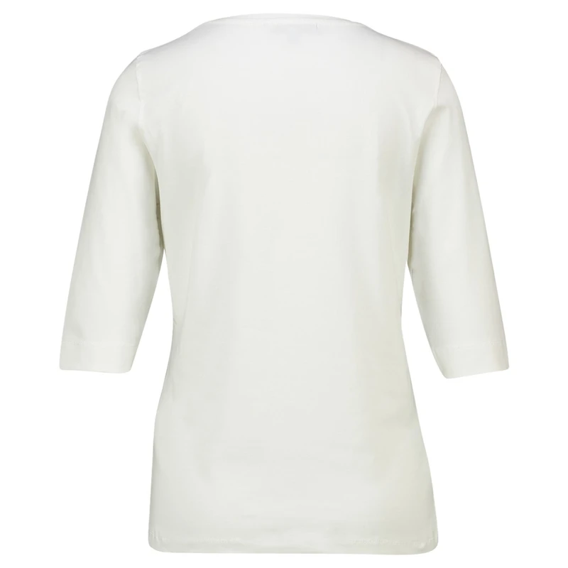 Dames T-shirt 22057basistop1/2mw Les Copines OFF-WHITE