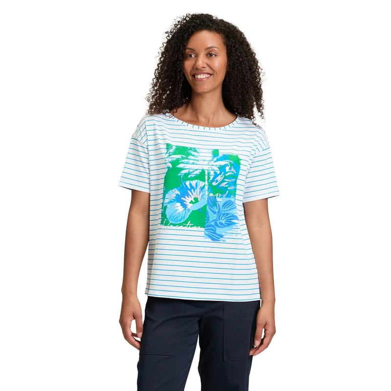 Dames T-shirt 22998276 Betty-So Cosy WIT DESSIN