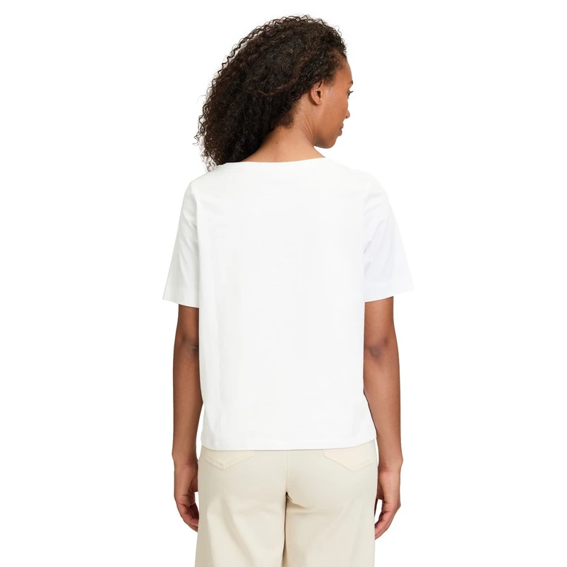 Dames T-shirt 23028090 Betty-So Cosy WIT DESSIN