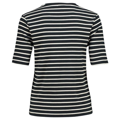 Dames T-shirt 23085 rib streep km