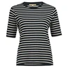 Dames T-shirt 23085 rib streep km