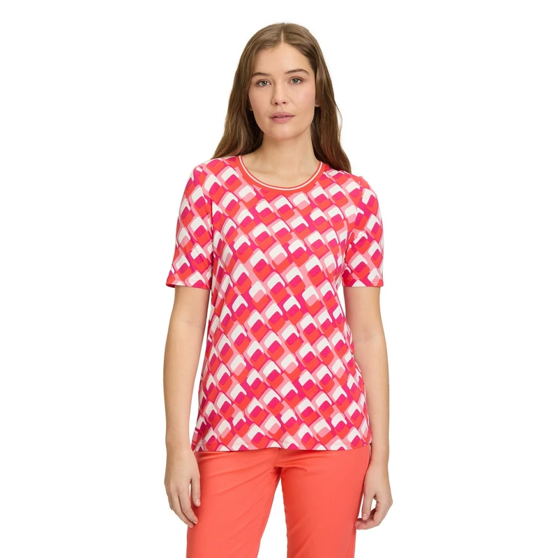 Dames T-shirt 23821164 Betty Barclay ROOD DESSIN