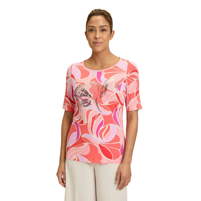 Dames T-shirt 24021197 Betty Barclay ROOD DESSIN