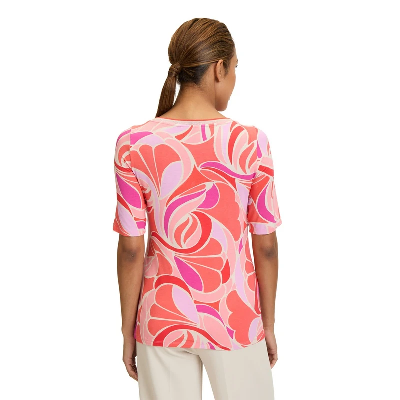 Dames T-shirt 24021197 Betty Barclay ROOD DESSIN