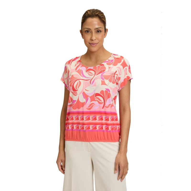 Dames T-shirt 24051176 Betty Barclay ROOD DESSIN
