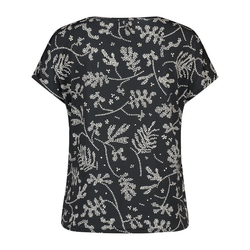 Dames T-shirt 24056 Sanne ZWART DESSIN