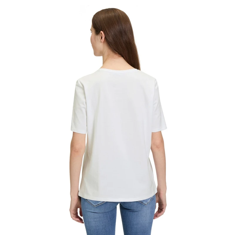 Dames T-shirt 24221092 Betty Barclay WIT DESSIN