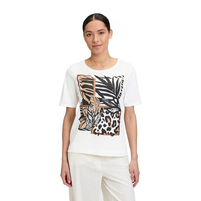 Dames T-shirt 24401009 Betty Barclay ECRU
